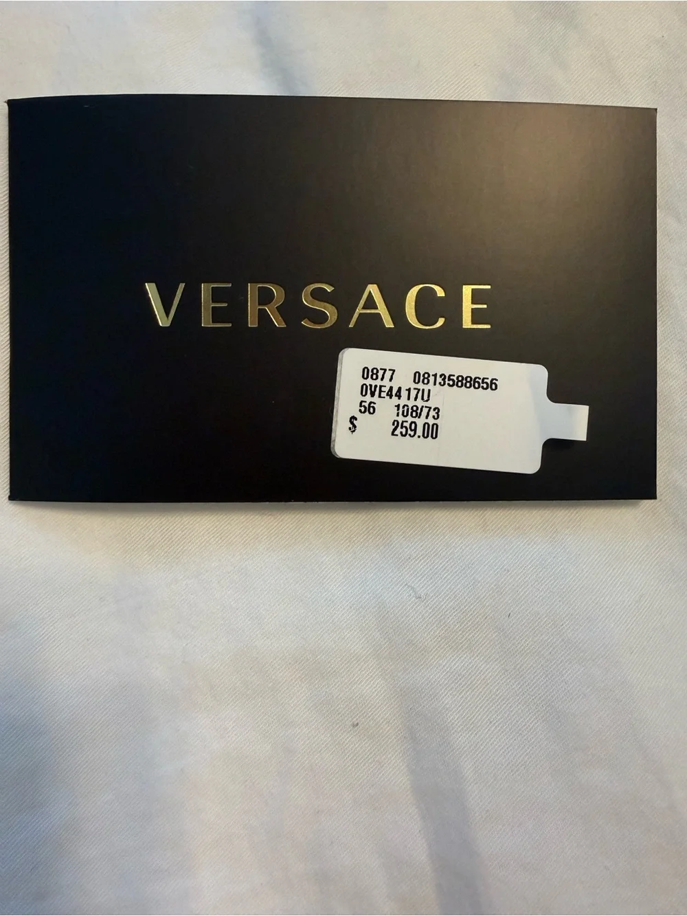 VERSACE 56mm Cat Eye Sunglasses with original box, case, & cleaning cloth